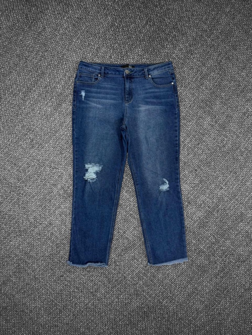 1822 Denim Distressed Blue Jeans Size 14